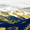 Landscape Canvas Wall Art - Lake, Forest & Mountain Scenery Painting Poster for Living Room & Bedroom