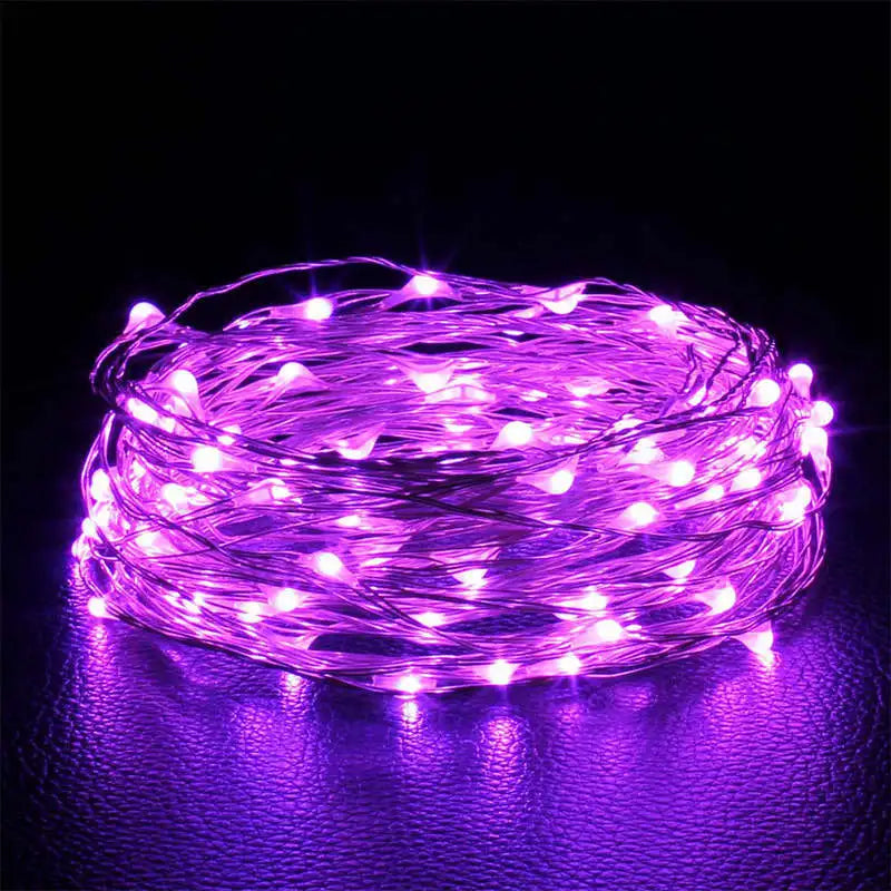Fairy Light String LED Copper Wire - Battery Powered Bedroom, Garden & Wedding Decoration (1/2/3/5/10M) - Hom Haven