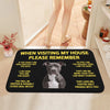 Staffordshire Bull Terrier Floor Door Bathroom Kitchen Mats Anti-Slip Indoor Doormat Garden Entrance Carpet Rug