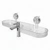 Wall-Mounted Suction Cup Bathroom Storage Rack