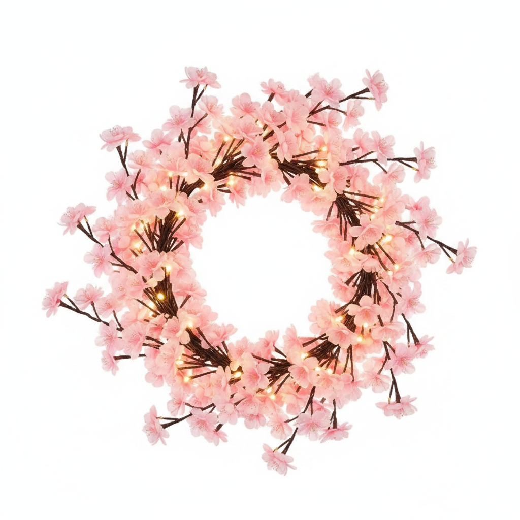 Cherry Blossom Vine Lights 72/96 LEDs USB 8 Modes Indoor Decor