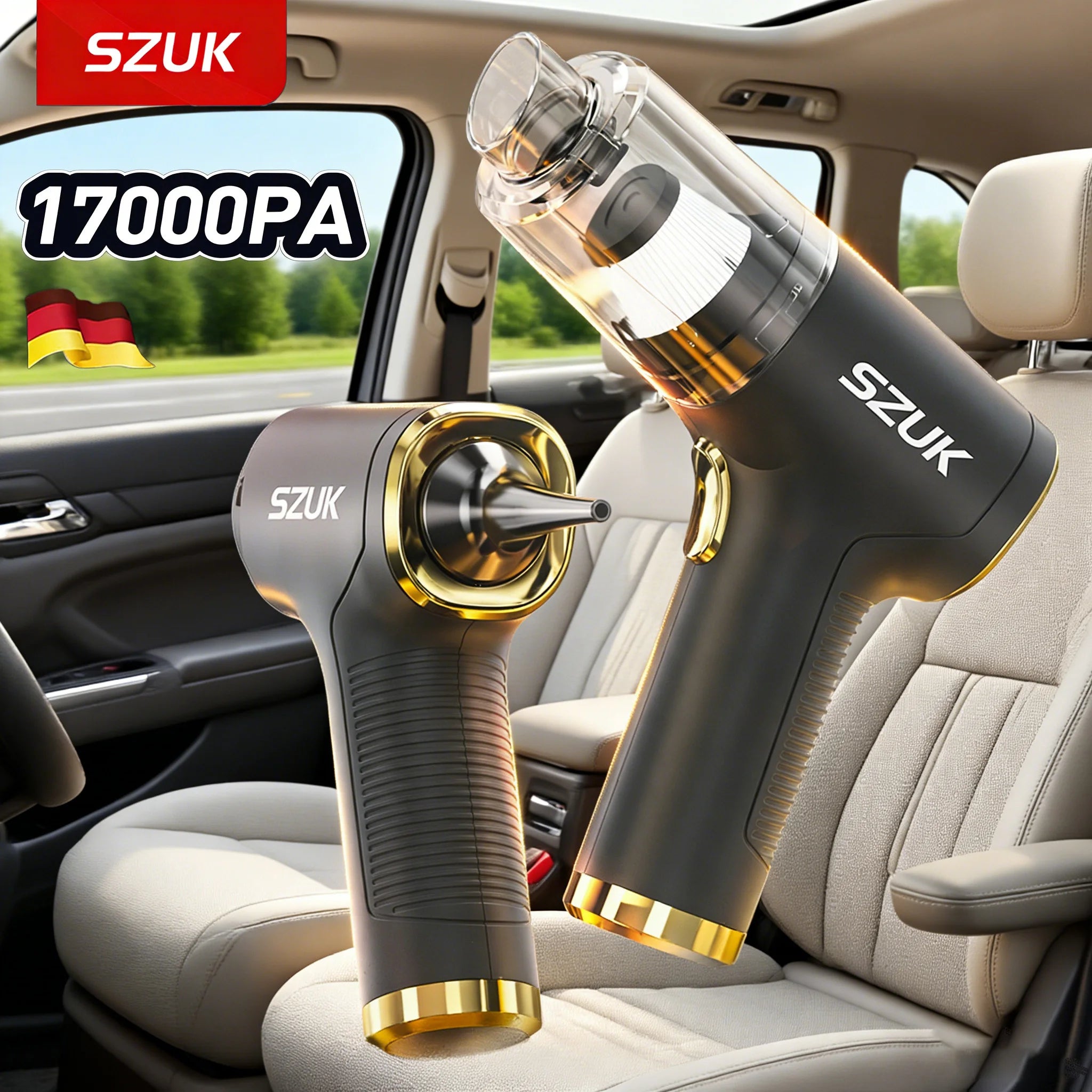 Mini Portable Wireless Car Vacuum Cleaner Strong Suction Handheld