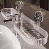 Wall-Mounted Suction Cup Bathroom Storage Rack