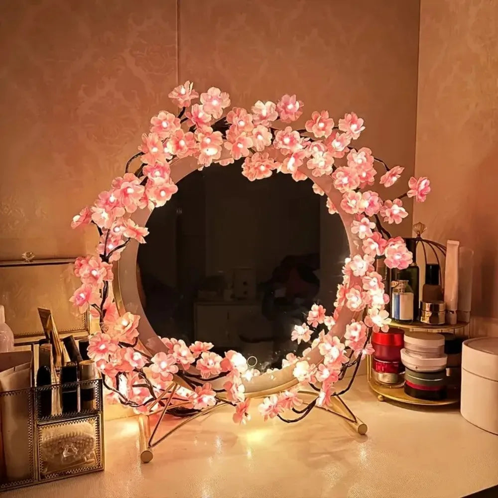 Cherry Blossom Vine Lights 72/96 LEDs USB 8 Modes Indoor Decor