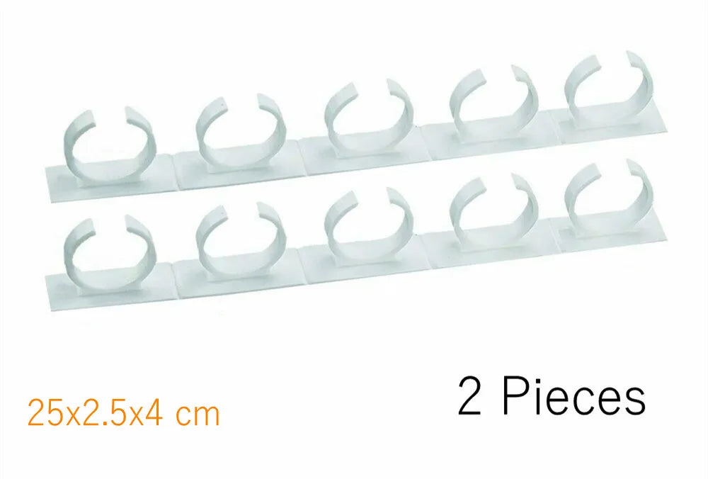 Wall Mount Spice Rack Organizer - Plastic Clip Holder for Kitchen Jars & Seasoning Bottles (1/4 Pcs) - Hom Haven