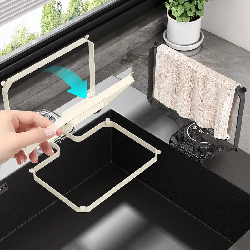Suction Sink Drain Net Rack Anti-Clog Kitchen Waste Filter