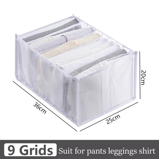Foldable Underwear Drawer Organizer - Closet Divider Storage Box for Socks, Bras & Underpants - Hom Haven