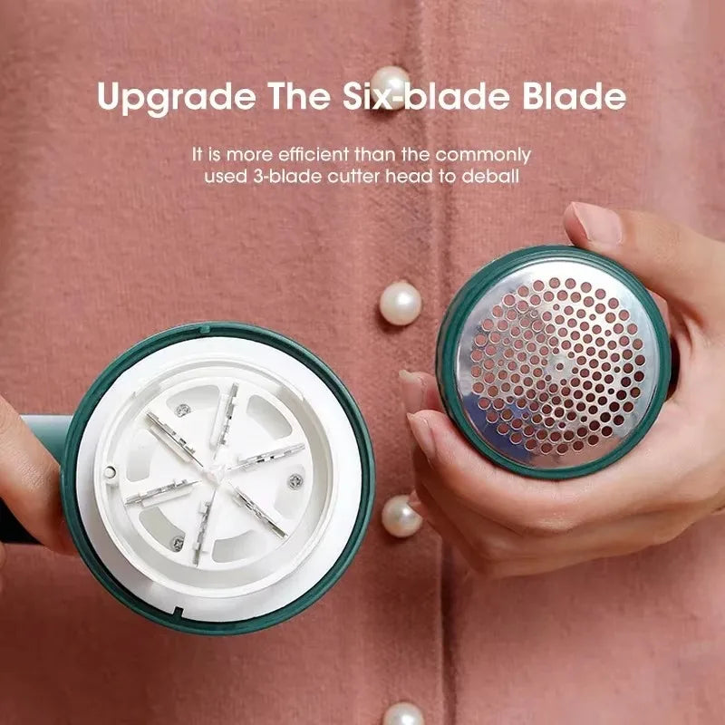 6-Blade Rechargeable Fabric Shaver & Lint Remover (Type-C)