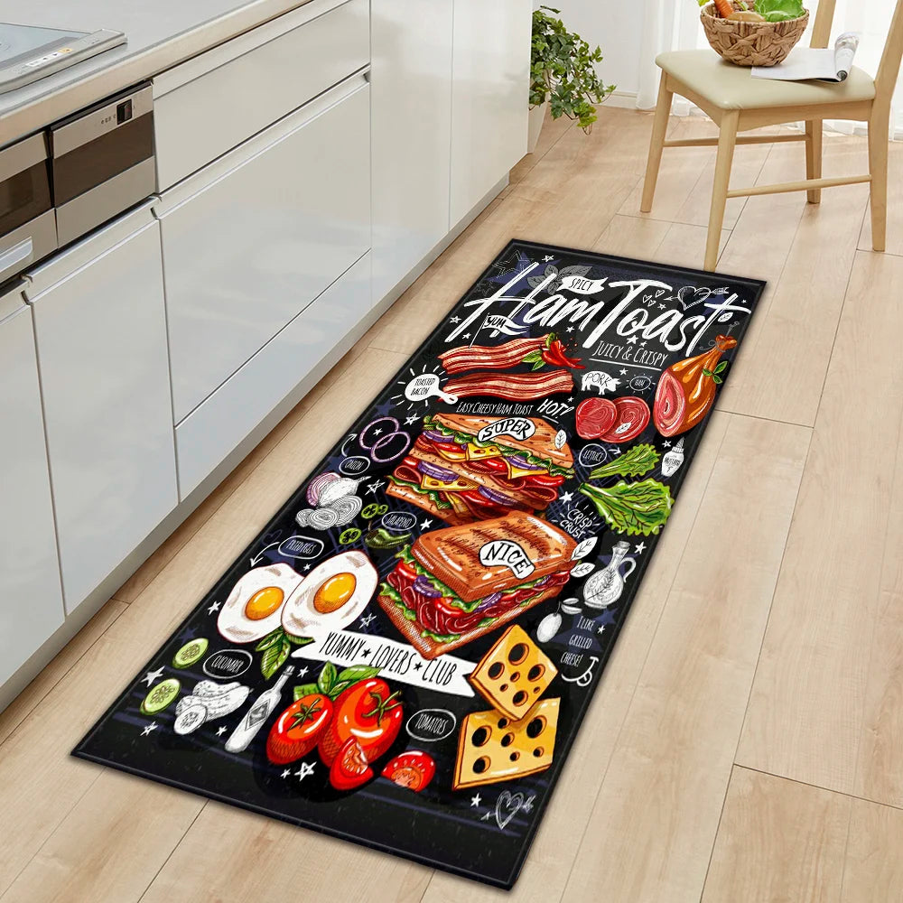 Durable High-End Kitchen Rug - Waterproof Non-Slip Washable Large Carpet for Home Entrance & Floor - Hom Haven