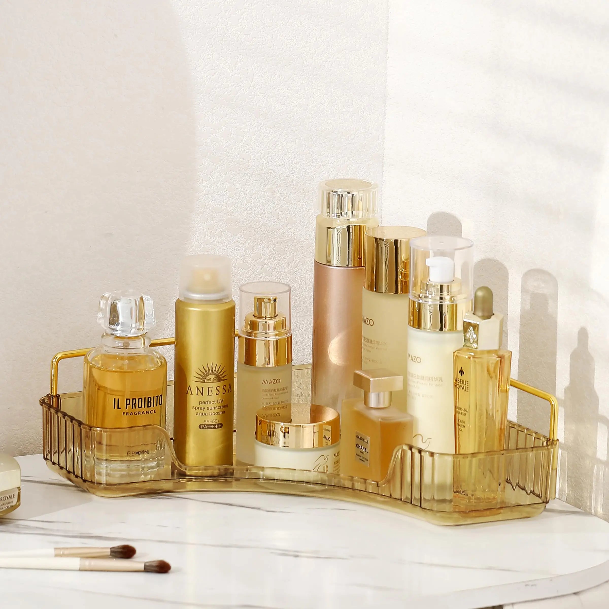 Bathroom Countertop Skincare & Perfume Organizer Tray
