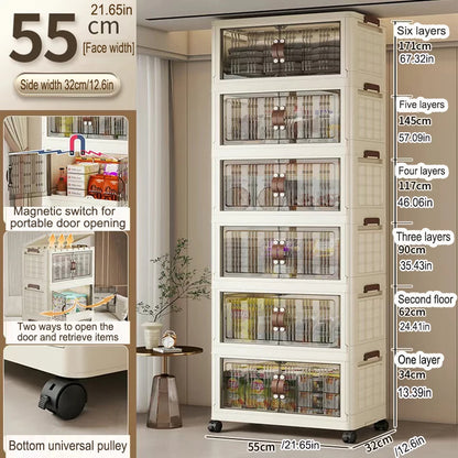 Large Capacity Foldable Wardrobe Storage Cabinet - Dustproof Closet Organizer, Easy to Install - Hom Haven