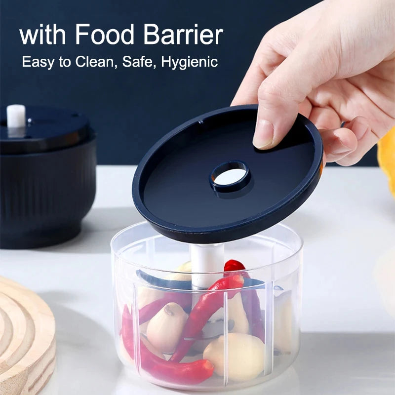 250ml Mini Electric Garlic & Vegetable Chopper USB Rechargeable Kitchen Grinder