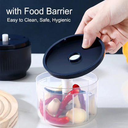 250ml Mini Electric Garlic & Vegetable Chopper USB Rechargeable Kitchen Grinder - Hom Haven
