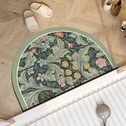 VIKAMA Diatomite Non-Slip Bathroom & Kitchen Mat - Quick Dry Absorbent Machine Washable Floor Rug - Hom Haven