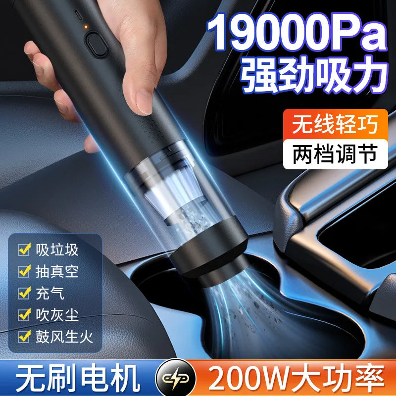 Portable Cordless Handheld Car Vacuum Cleaner Powerful Suction Dust Buster
