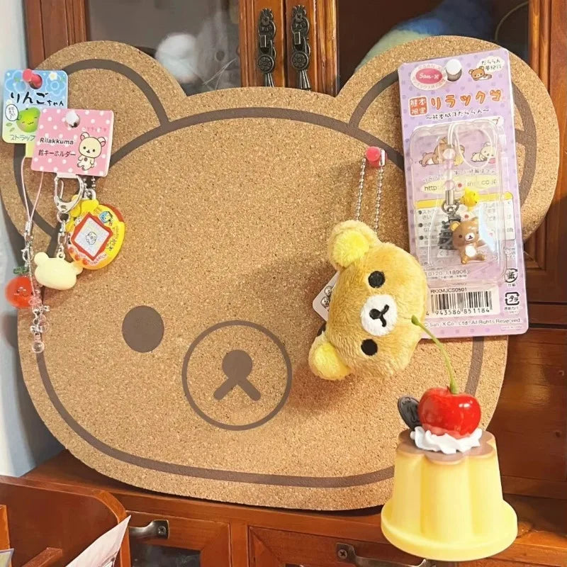 Cartoon Felt Board Wall Decor Panel - Rilakkuma Bear Wall Sticker for Children's Room Decoration - Hom Haven
