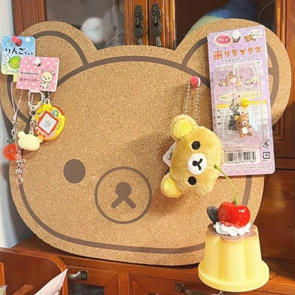 Cartoon Felt Board Wall Decor Panel - Rilakkuma Bear Wall Sticker for Children's Room Decoration - Hom Haven