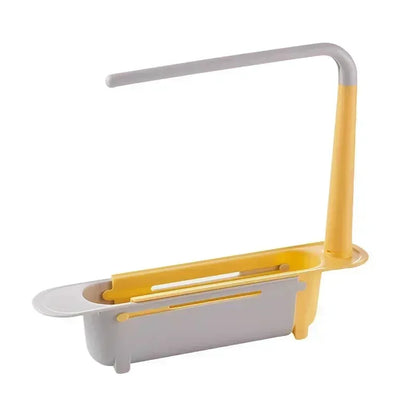 Telescopic Sink Drain Rack Adjustable Soap & Sponge Organizer - Hom Haven