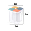 Moisture-Proof Sealed Grain Food Storage Tank - Multi-Grid Large Capacity Transparent Kitchen Organizer