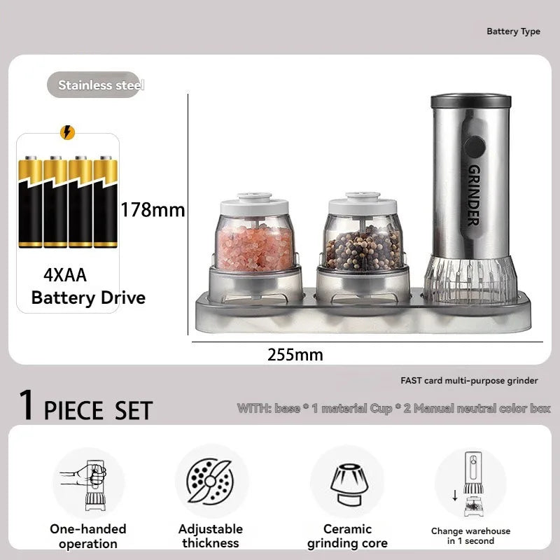 Multi-Functional Electric Pepper & Salt Grinder