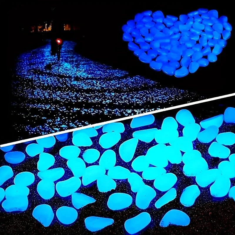 Luminous Decorative Stones for Pots & Aquariums (100/500 pcs)