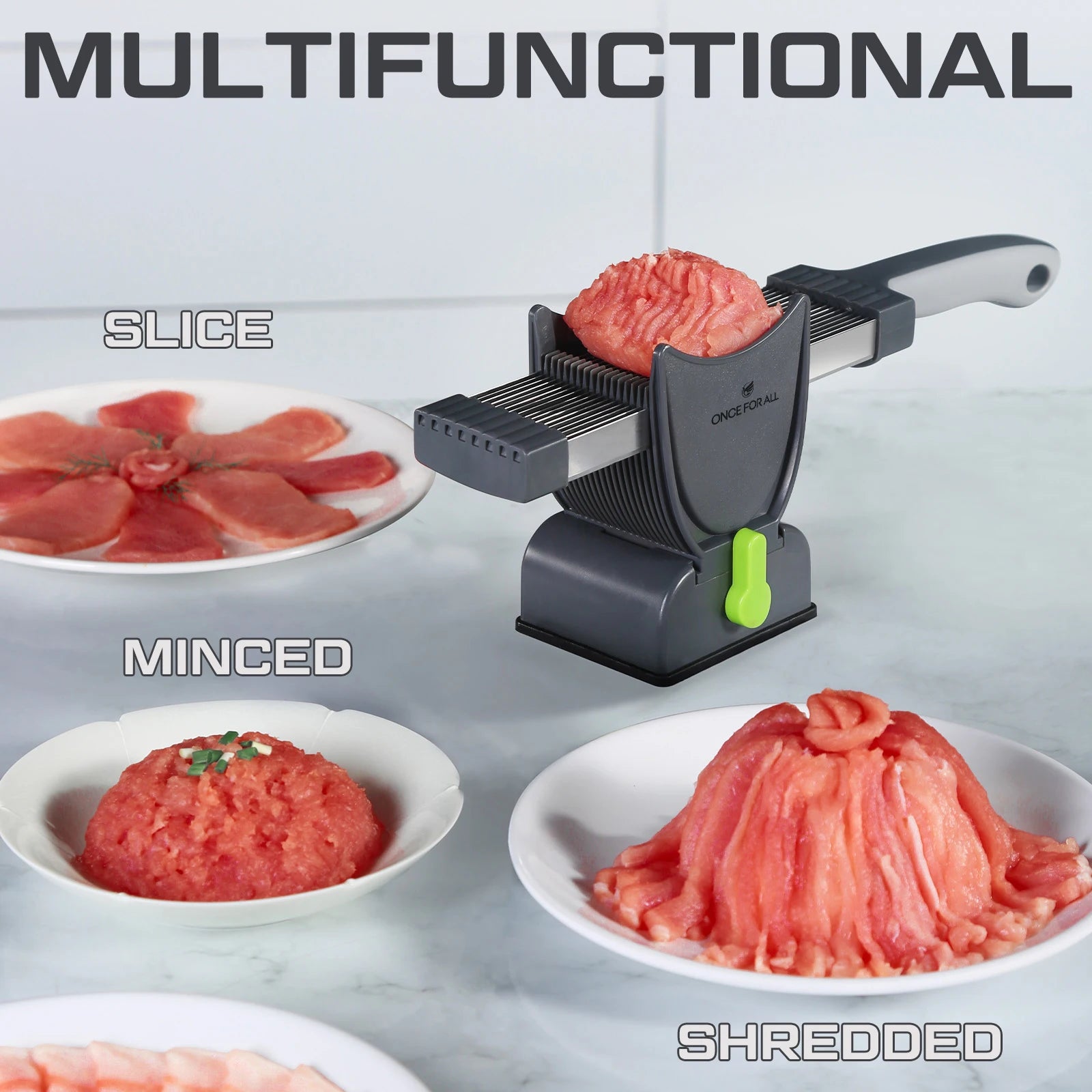 Manual Meat Slicer Cleaver Knife Set for Beef and Meat Cutting