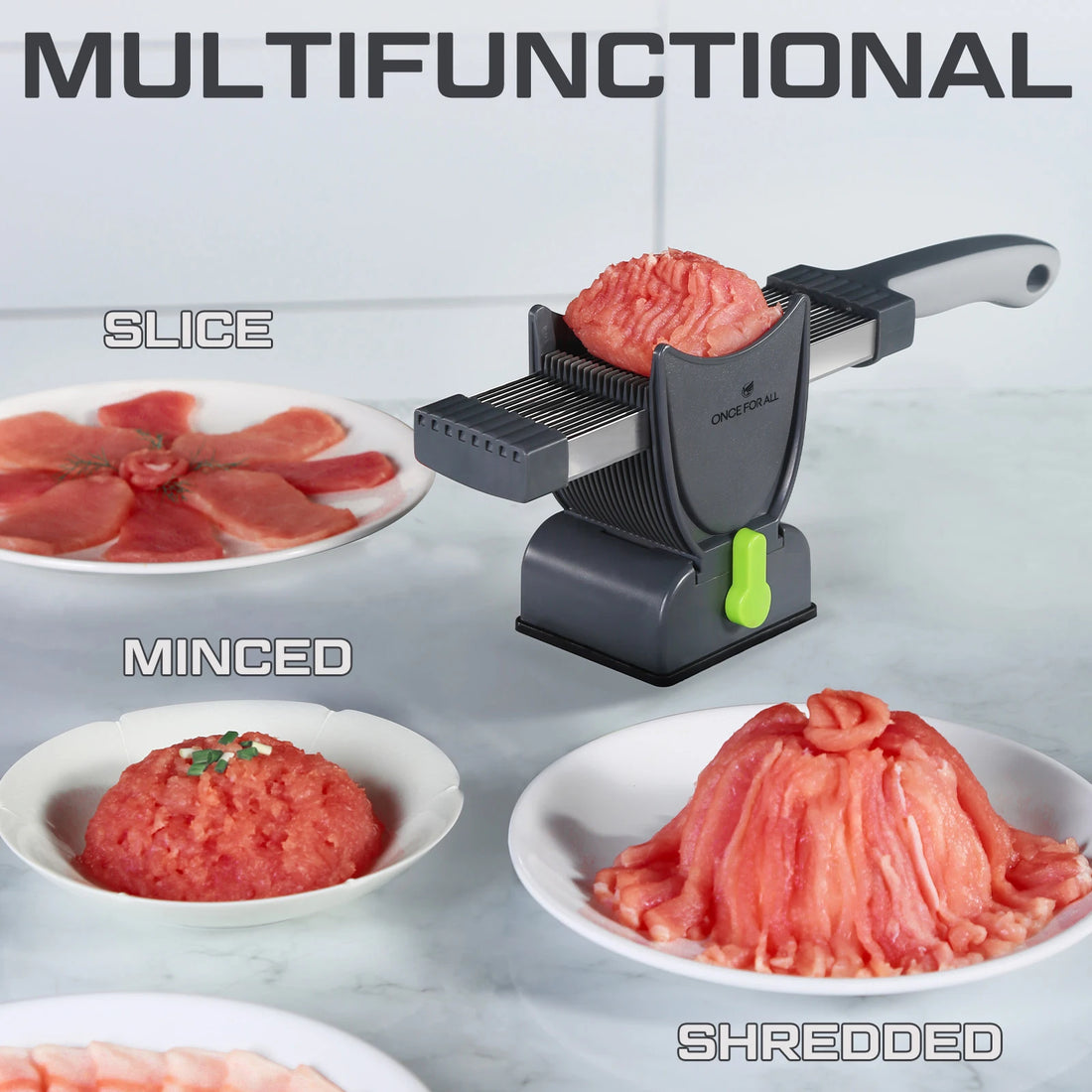 Manual Meat Slicer Cleaver Knife Set for Beef and Meat Cutting