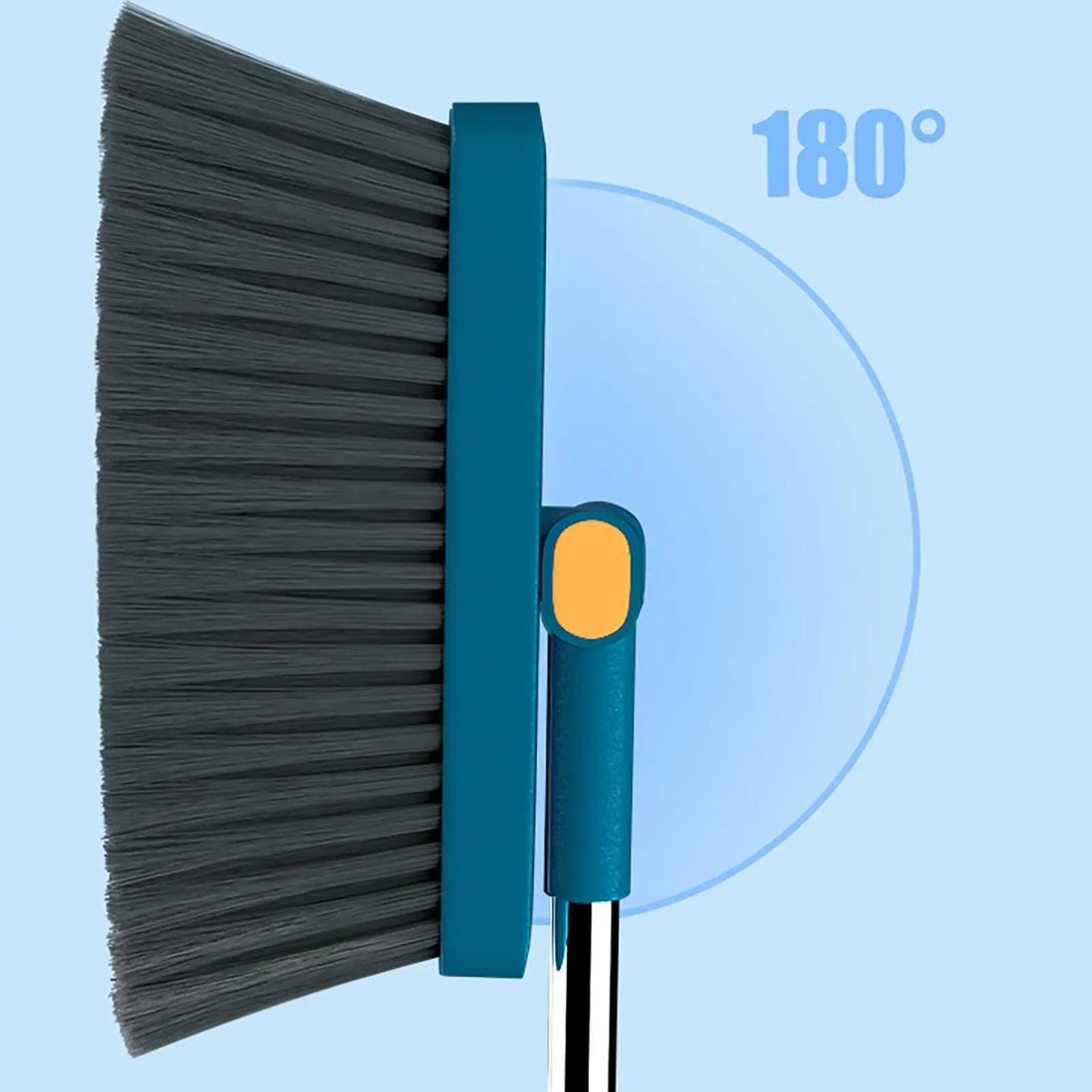 Foldable Broom and Dustpan Set 180° Rotating Household Cleaning Tool