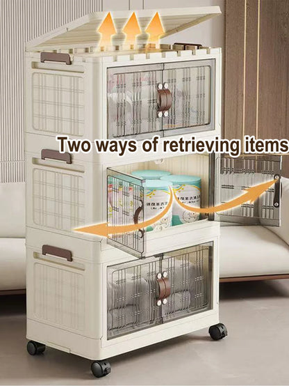 Large Capacity Foldable Wardrobe Storage Cabinet - Dustproof Closet Organizer, Easy to Install - Hom Haven