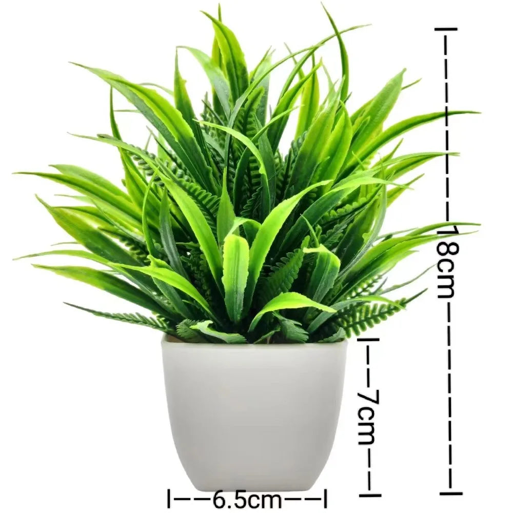 Mini Artificial Potted Flowers Bonsai - Fake Plant Table Decor & Home Garden Ornament - Hom Haven