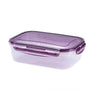 Sealed Rectangular Refrigerator Storage Box - Stackable Microwave-Safe Plastic Lunch Box with Lid