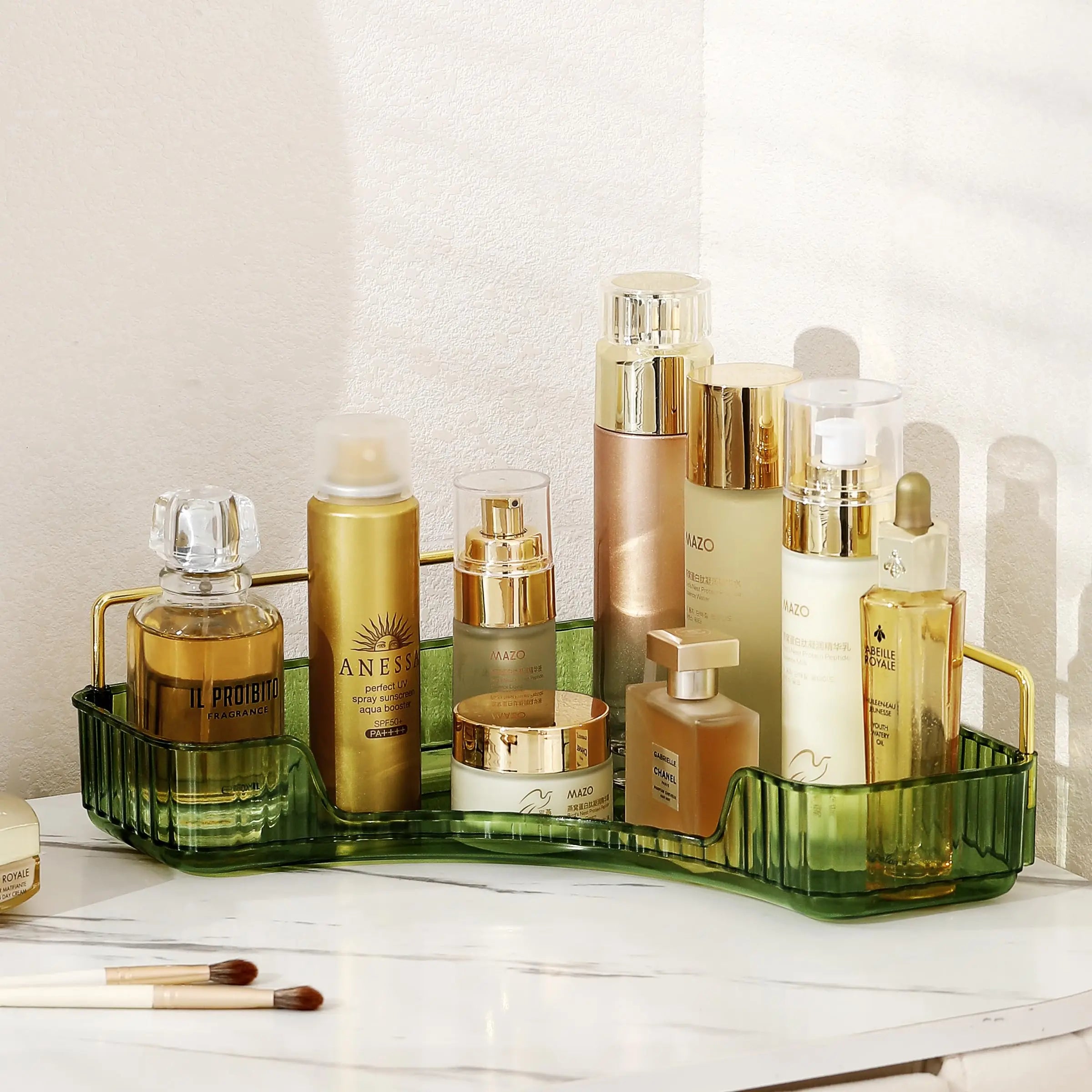 Bathroom Countertop Skincare & Perfume Organizer Tray