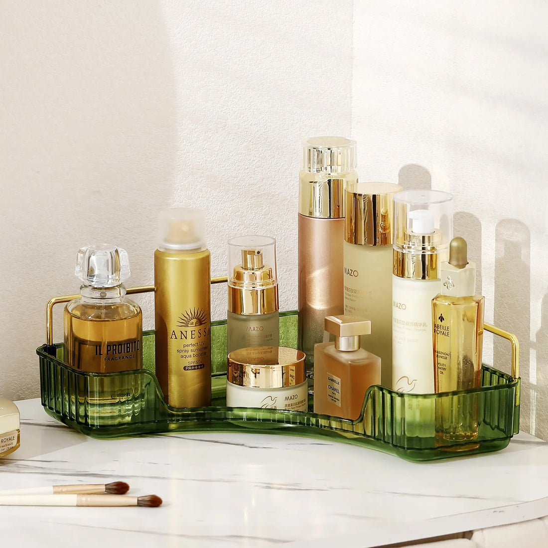 Bathroom Countertop Skincare & Perfume Organizer Tray
