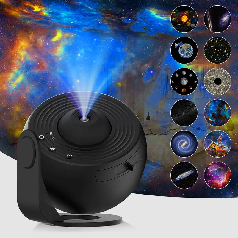 Galaxy Starry Sky Projector 360° Rotating Night Light for Bedroom Decor