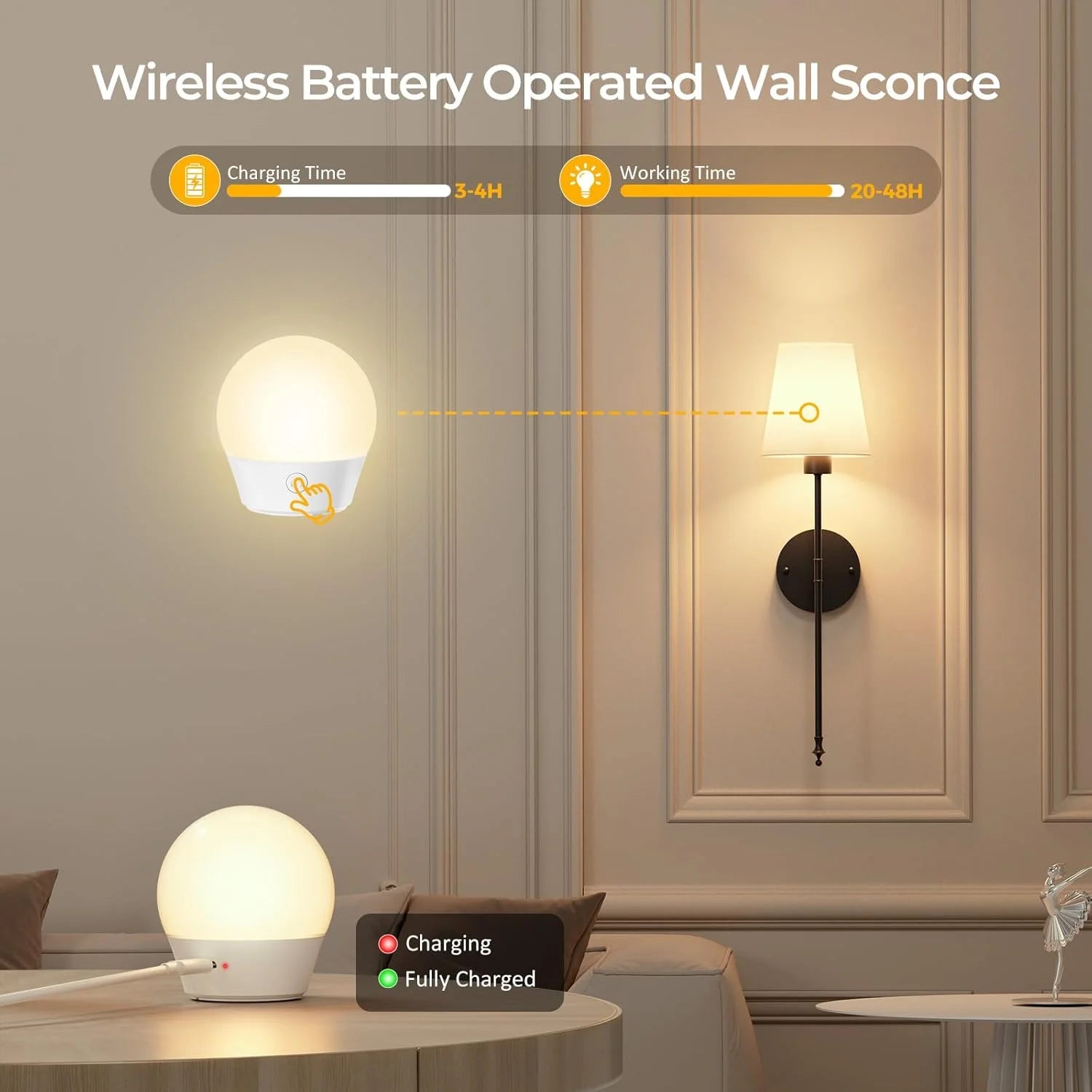 Smart LED Wall Lamp WiFi Control Modern Wall Sconce