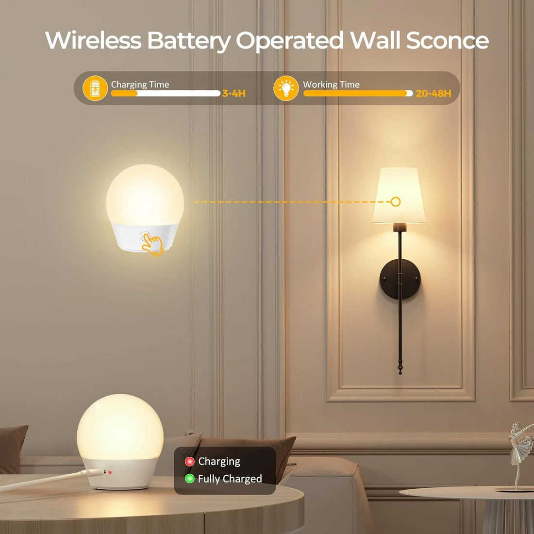 Smart LED Wall Lamp WiFi Control Modern Wall Sconce