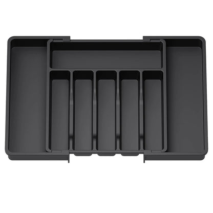 Adjustable Flatware Drawer Organizer Multifunctional Kitchen Utensil Storage Rack - Hom Haven
