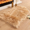 Soft Shaggy Faux Fur Rug 60x90cm - Extra Thick Non-Slip Plush Bedroom & Living Room Carpet