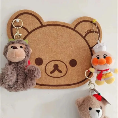 Cartoon Felt Board Wall Decor Panel - Rilakkuma Bear Wall Sticker for Children's Room Decoration - Hom Haven