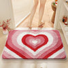 VIKAMA Cute Fun Angel Wings Bathroom Carpet Pink Love Wave Edge Design Bathroom Bedroom Entryway Carpet Ins Style Home Decor