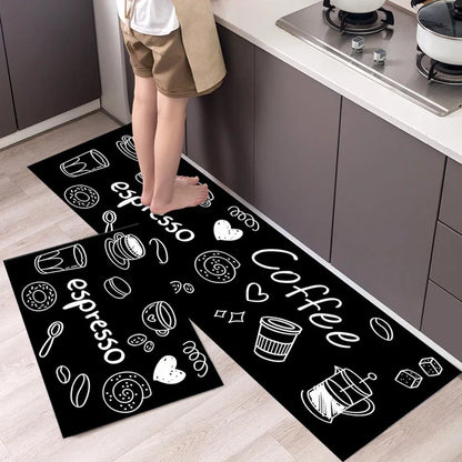 Durable High-End Kitchen Rug - Waterproof Non-Slip Washable Large Carpet for Home Entrance & Floor - Hom Haven