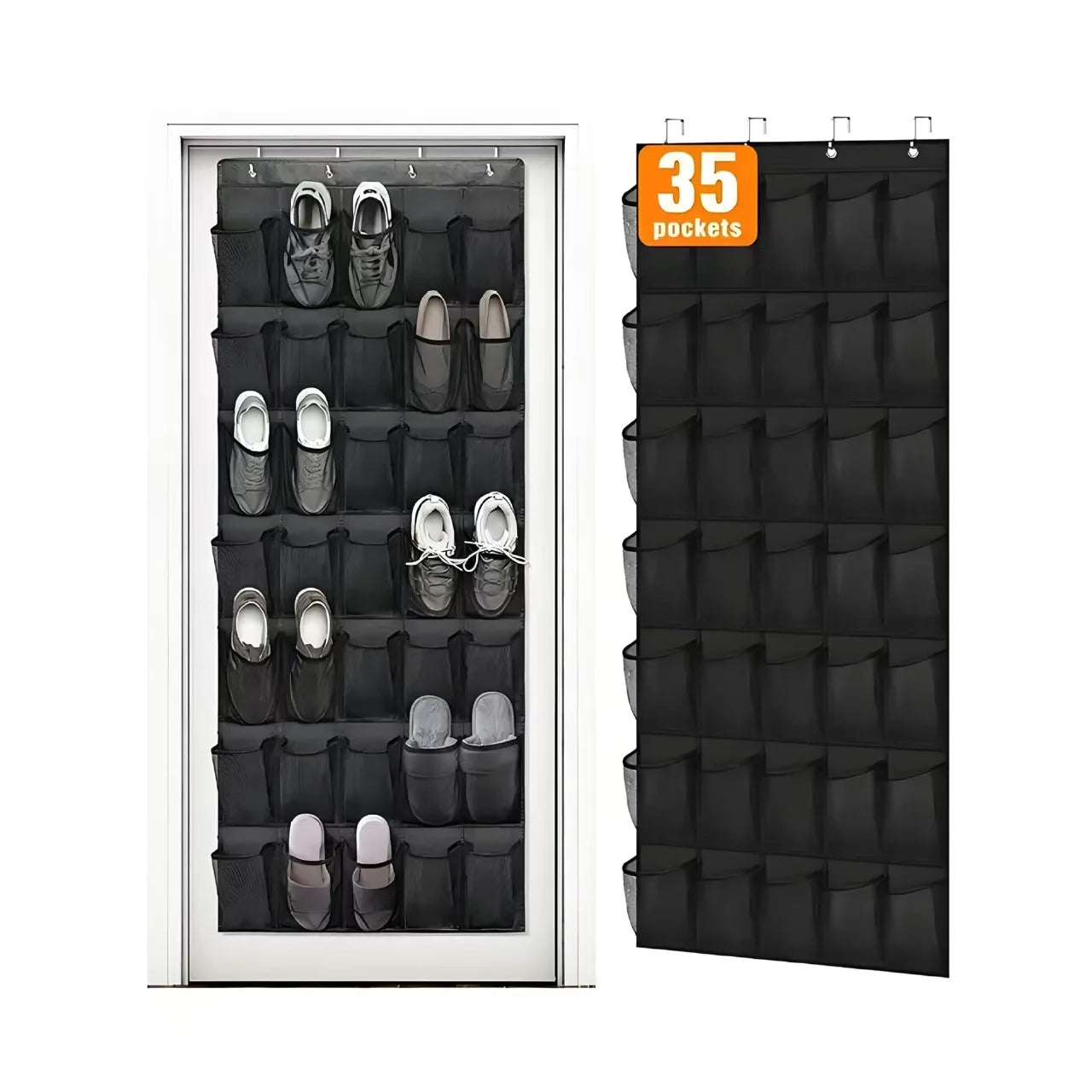 Over The Door Shoe Rack With12/14/24/28/35/40 Large Mesh Pockets Hanging Shoe Organizer For Closet Hanging Shoe Rack Holder