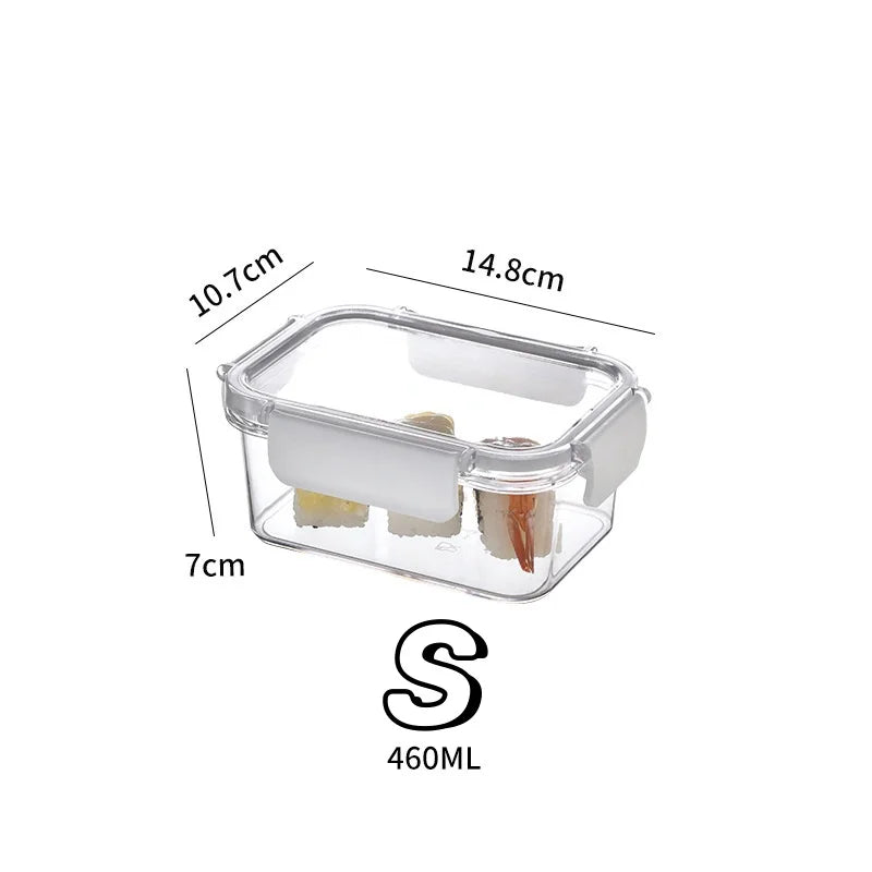 Refrigerator Crisper Storage Boxes, Sealed Fresh Food Organizer (3/1 Pcs)