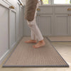 Washable Faux Sisal Kitchen Runner Rug - Non-Slip Natural Rubber Back Woven Kitchen Mat