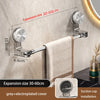 Suction Cup Retractable Towel Bar Rotatable Bathroom Storage Rack