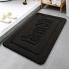 Bathroom anti slip floor mat soft bathroom mat water absorbing bath mat 1.2cm thick flannel fabric door mat home decoration
