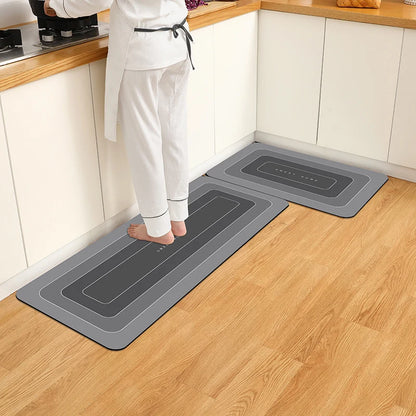 Waterproof Anti-Slip Kitchen Floor Mat - Diatomite Door Mat & Household Foot Mat - Hom Haven