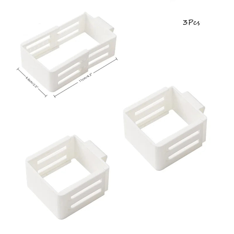Fridge Side Door Storage Dividers – Adjustable Sorting Clips (1–5PCS)