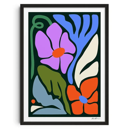Retro Abstract Nourishing Soul Canvas Wall Art - Classic Unframed Print Poster for Home & Living Room Decoration - Hom Haven