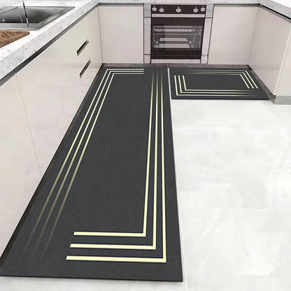 Soft Washable Kitchen Floor Mat - Anti-Slip Long Area Rug for Bedroom, Hallway & Bathroom Entrance - Hom Haven